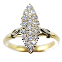 Bague Or Bicolore Marquise Noailles 