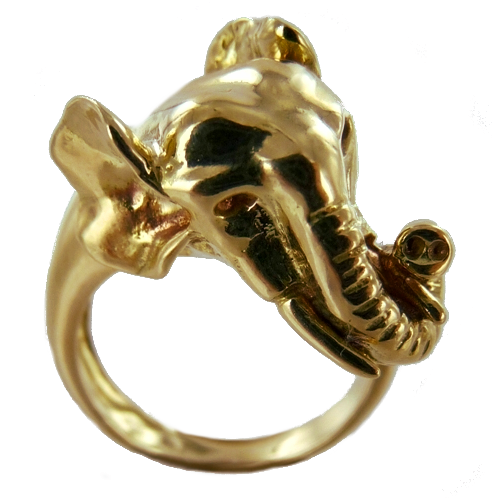 Bague Or 18 K Eléphant 