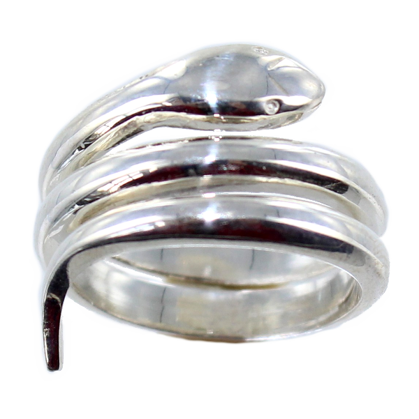 Bague Argent Serpent 