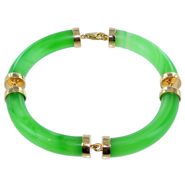 Bracelet Or Jaune Jade II 