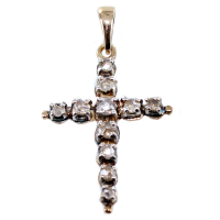 Croix Dévote Or Bicolore 