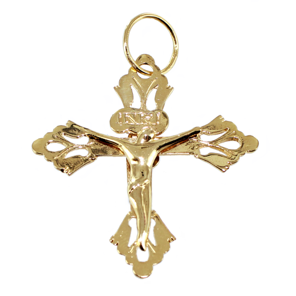 Croix grille de Chambéry allongée - Taille 3 Or Jaune 