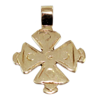 Croix Malte Ancienne - Taille 2 Or Jaune 