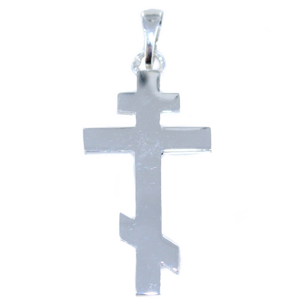 Croix orthodoxe - Taille 2 Argent 