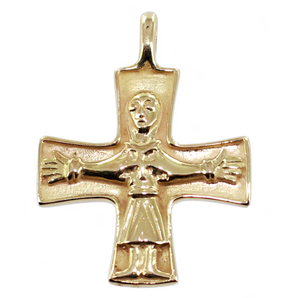Croix catholique romane - Taille 1 Or Jaune 