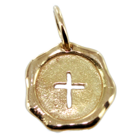Médaille Croix catholique Or Jaune 