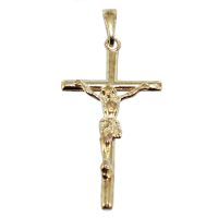 Croix avec Christ - Taille 2 Or Jaune 