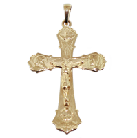 Croix Or Jaune  catholique Familia 