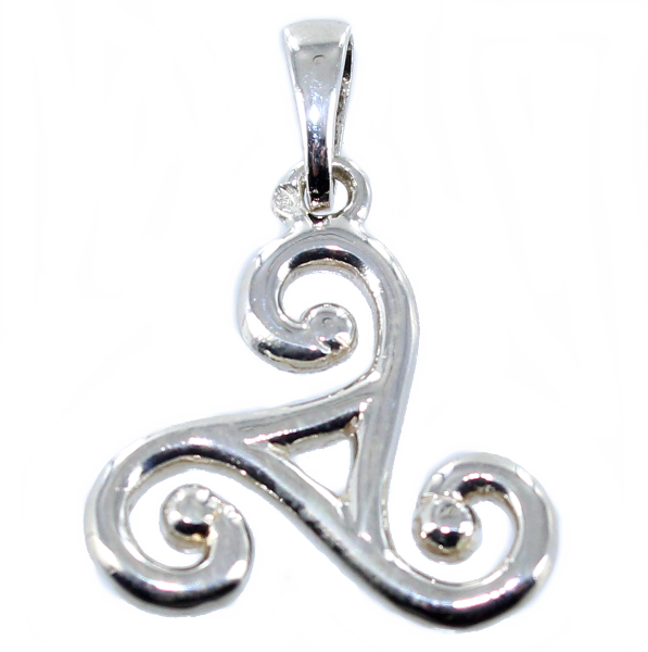Pendentif Argent Triskell simple - Taille 6 