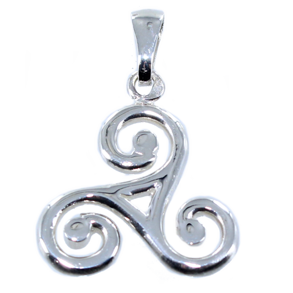 Pendentif Argent Triskell simple - Taille 7 
