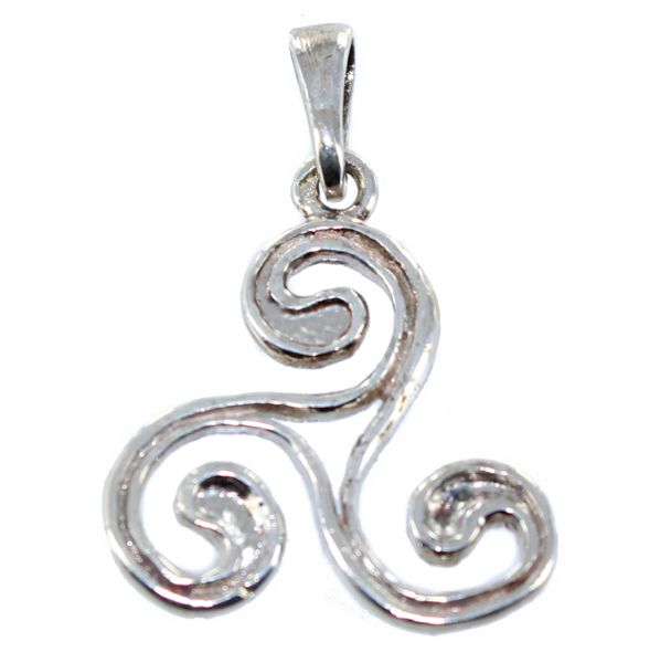Pendentif Argent Triskell double - Taille 2 