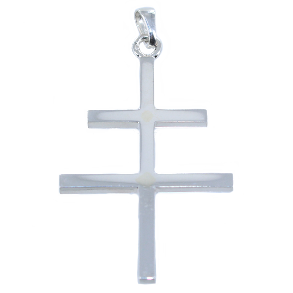 Croix de Lorraine - Cubique Taille 2 Argent 