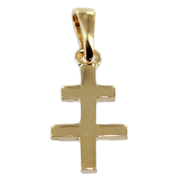Croix de Lorraine - Plate Taille 1 Or Jaune 