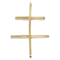 Croix de Lorraine Bâton Or Jaune 
