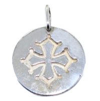 Médaille Croix Occitane - Taille 4 Argent 