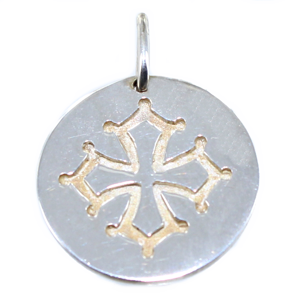 Médaille Croix Occitane - Taille 3 Argent 