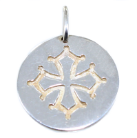 Médaille Croix Occitane - Taille 3 Argent 