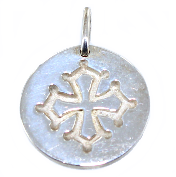 Médaille Croix Occitane - Taille 2 Argent 