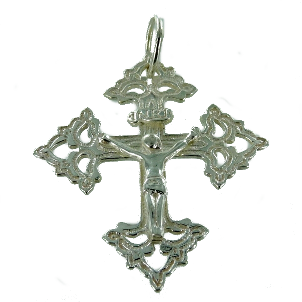 Croix grille du Val d'Arly - Taille 3 Argent 