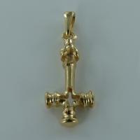 Pendentif Or Jaune Amulette Viking - Taille 1