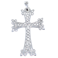 Croix arménienne Ajourée Argent 