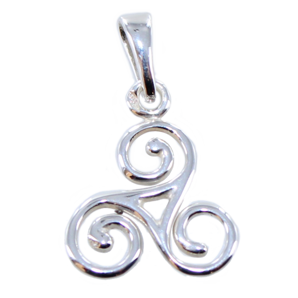 Pendentif Argent Triskell simple - Taille 5 