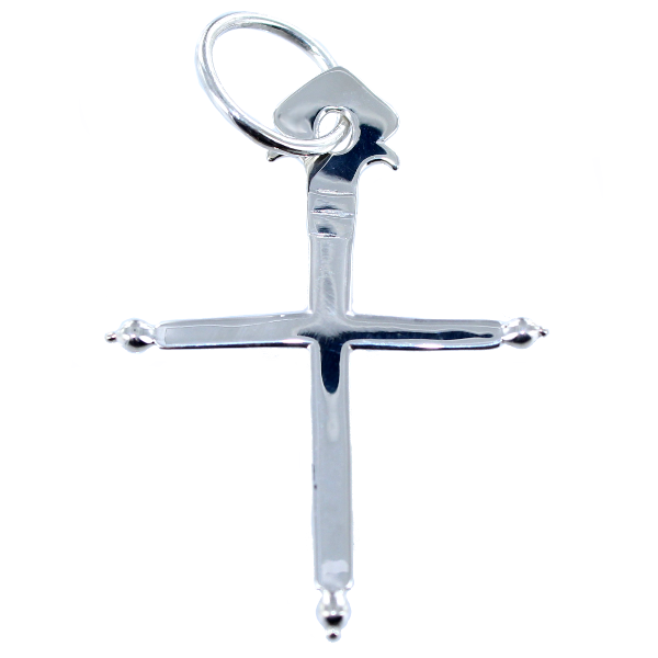 Croix Plate - Taille 4 Argent 