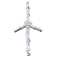 Croix géorgienne - Croix de la Grappe Sainte Nina - Taille 3 Argent 