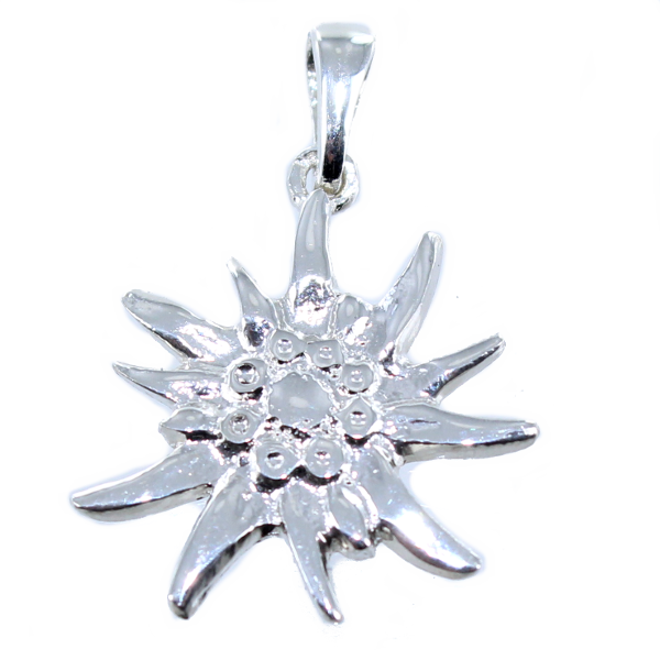 Pendentif Argent Edelweiss - Taille 2 