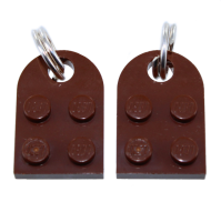 Pendentif Coeur sécable en brique Chocolat - Image 2 