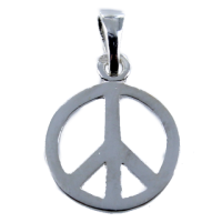 Pendentif Argent Peace and Love 