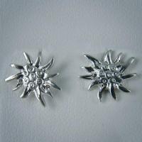Boucles d'oreille Argent Edelweiss