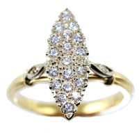 Bague Or Bicolore Marquise Noailles 