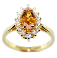 Bague de fiançailles Or Jaune  Ugine 