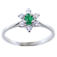 Bague de fiançailles Or Blanc  Thelaude 