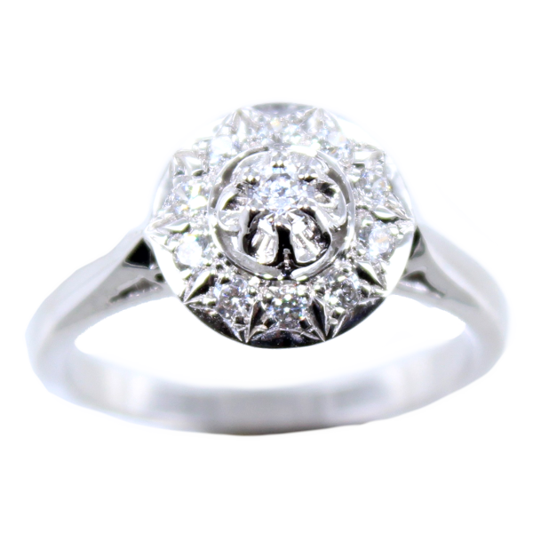 Bague de fiançailles Prussia Or Blanc 