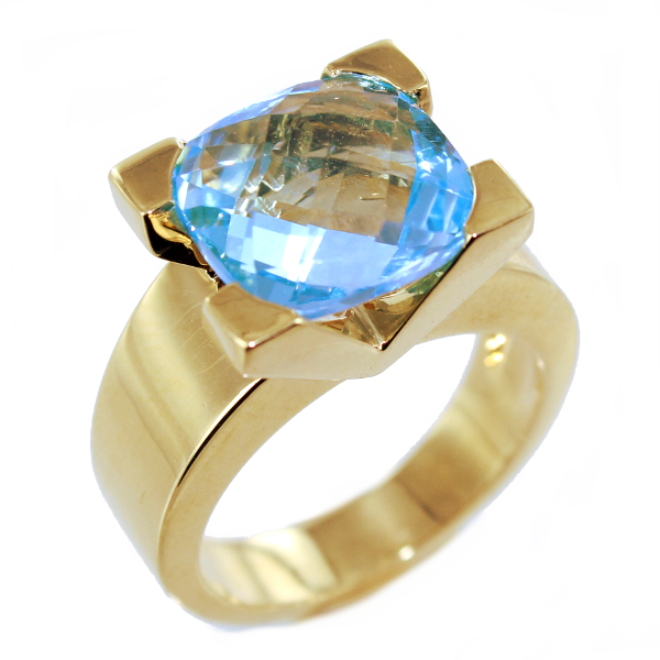 Bague Serti griffe Lagon - Image 5 