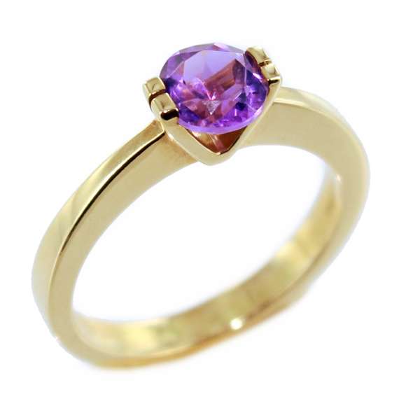 Bague Serti griffe Eva - Image 4 