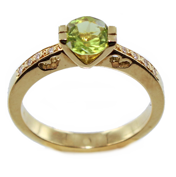 Bague Serti griffe Eve - Image 4 