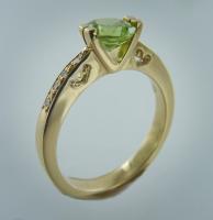 Bague Serti griffe Eve - Image 3 