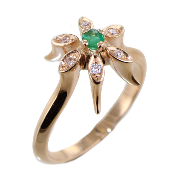 Bague&nbsp;Serti griffe Fleur Zinnia - Image&nbsp;2 