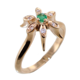 Bague&nbsp;Serti griffe Fleur Zinnia - Image&nbsp;2 