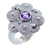 Bague Serti clos Art Nouveau - Image 2 