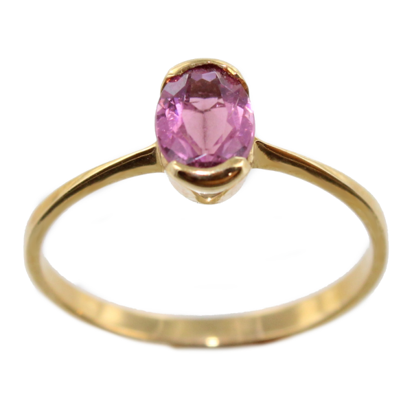 Bague Or Jaune Serti suspendu Hélia 