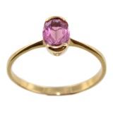 Bague Or Jaune Serti suspendu Hélia 