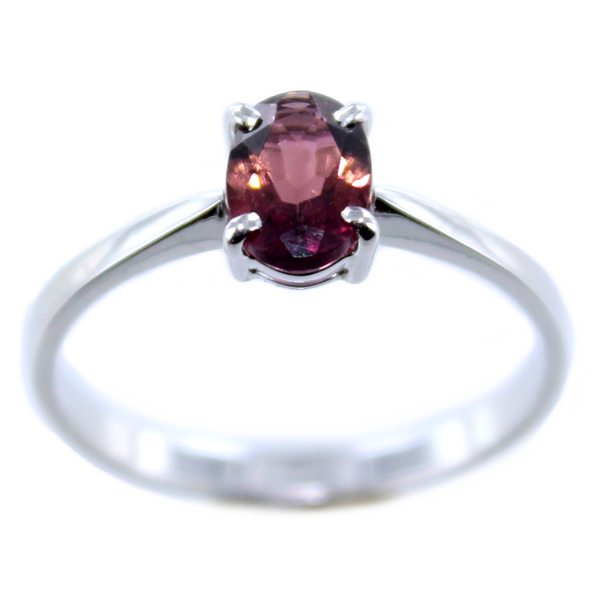 Bague Or Blanc Serti griffe Cerine 
