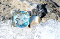 Bague Serti griffe Lagon - Image 4 
