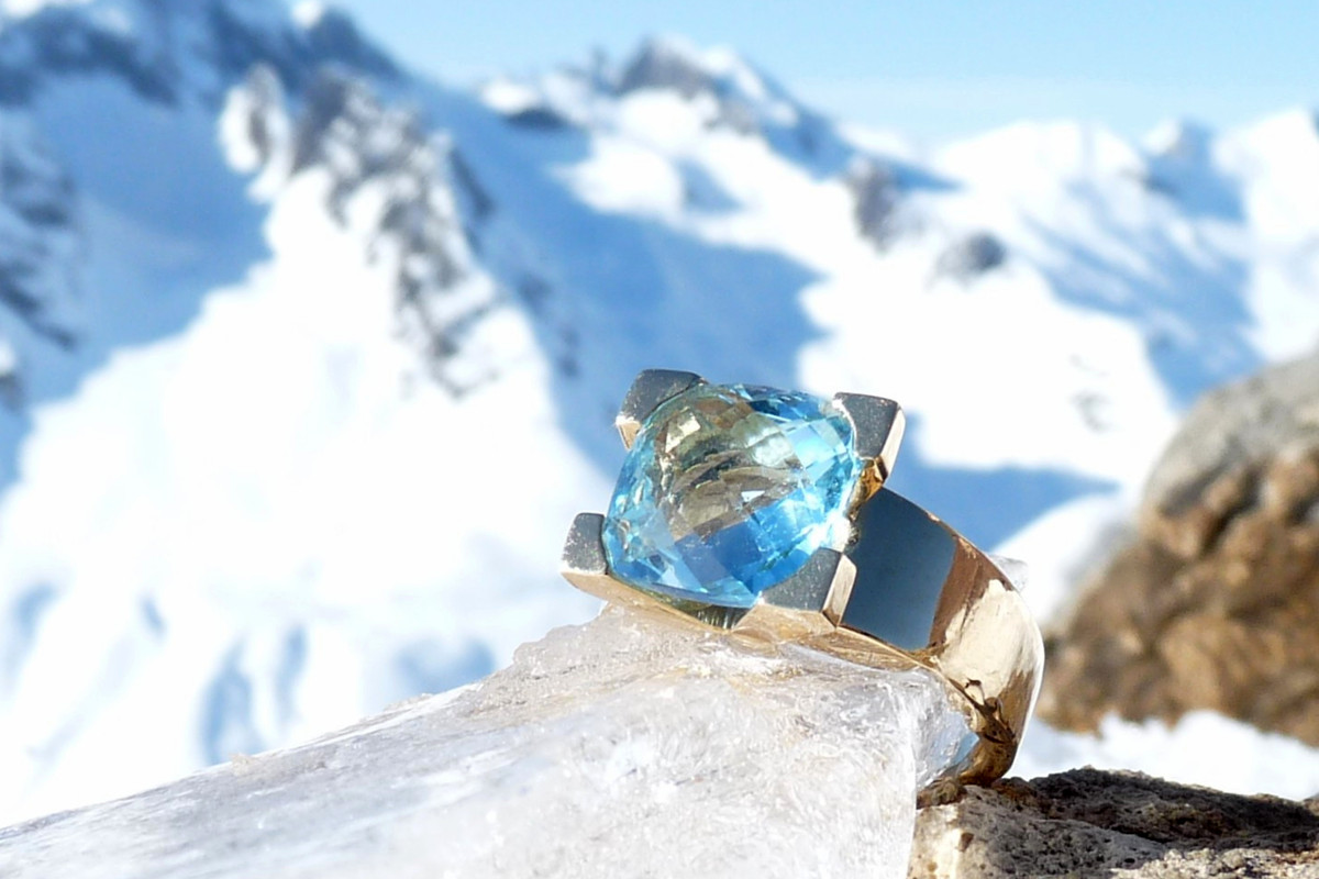 Bague Serti griffe Lagon - Image 6 