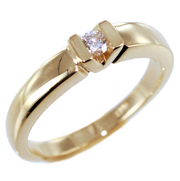 Bague de fiançailles Serti griffe Nyme 0,10ct - Image 2 
