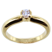 Bague de fiançailles Sertis clos Mimi 0,23ct Or Jaune 